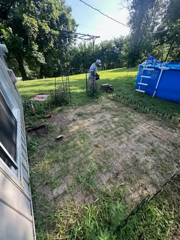 Paver Patio Restoration — before