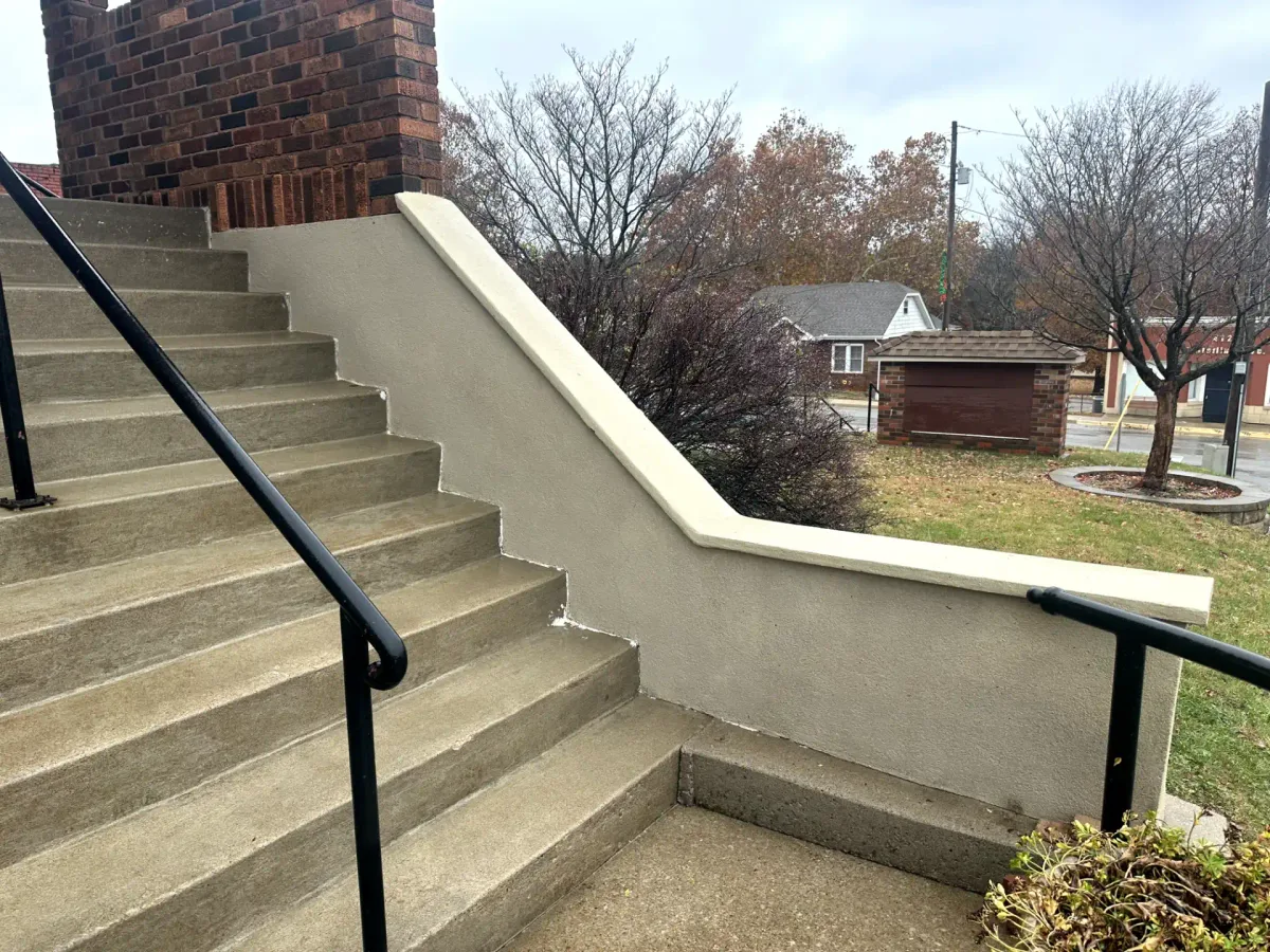 Stucco & Steps Cleanup — after