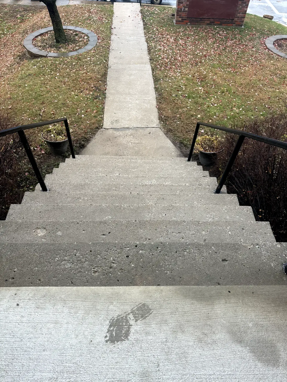 Sidewalk & Steps Cleanup — after