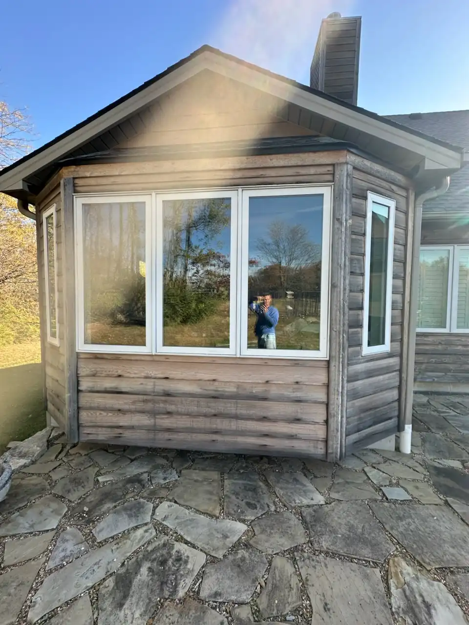 Cedar Siding Restoration — before